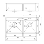 Chậu rửa chén Malloca MS 6304